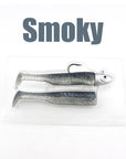 W&K Brand 3/0 22G Jig Head 9Cm/9G Super Soft Body Fishing Lure With Action-W&K Official Store-Smoky-Bargain Bait Box
