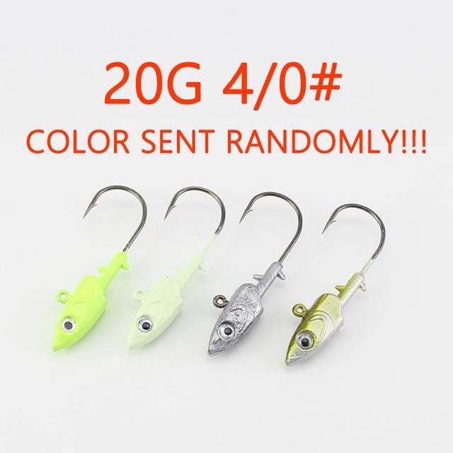 W&amp;K Brand Kinds Of Jig Head For Soft Bait-20 G 30 G 40 G Fishing Jig Hook For-W&amp;K Official Store-20 g Primary color-Bargain Bait Box
