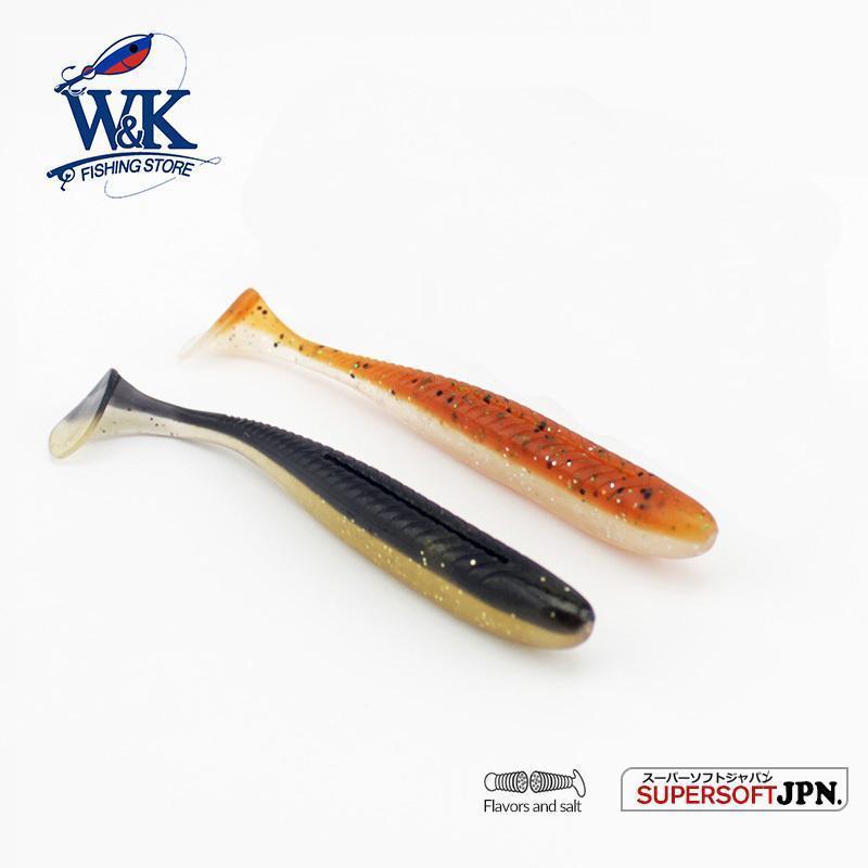W&K Brand Soft Lure 9Cm 10Pcs/Bag River Fishing Artificial