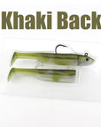 W&K Brand Soft Lure 9Cm/22G Jig Head 3/0 22G Ultimate Inshore Soft Bait And Boat-W&K Official Store-Khaki Back-Bargain Bait Box