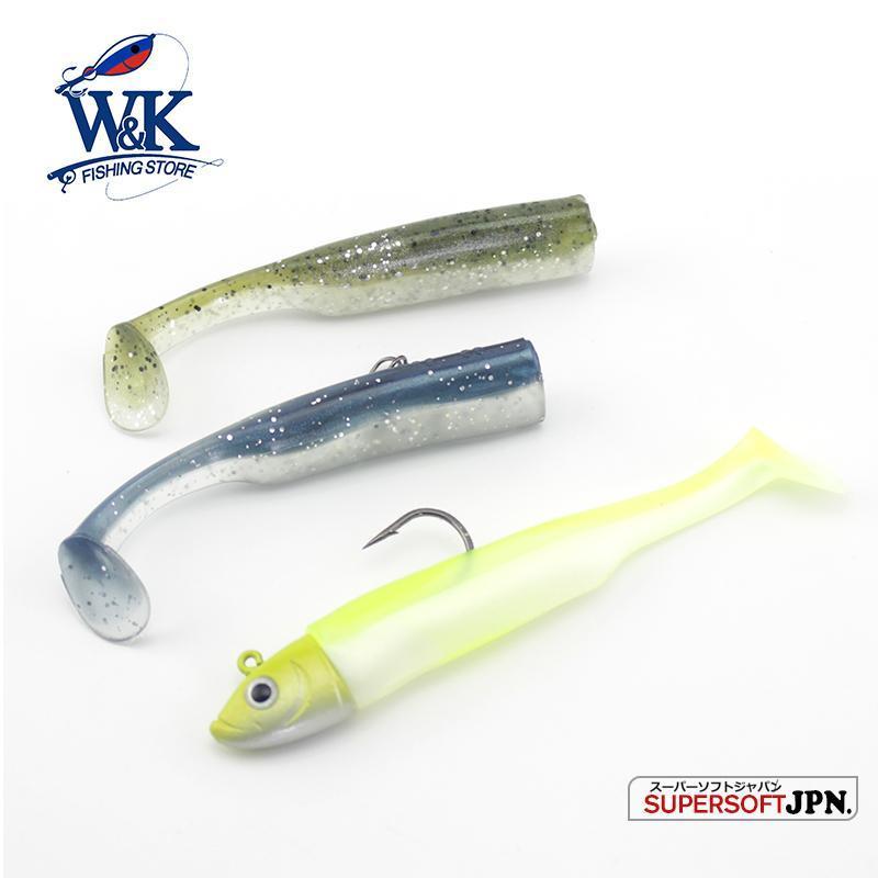W&K Brand Soft Lure 9Cm/22G Jig Head 3/0 22G Ultimate Inshore Soft Bait And Boat-W&K Official Store-Pearl White-Bargain Bait Box