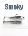 W&K Brand Soft Lure 9Cm/22G Jig Head 3/0 22G Ultimate Inshore Soft Bait And Boat-W&K Official Store-Smoky-Bargain Bait Box