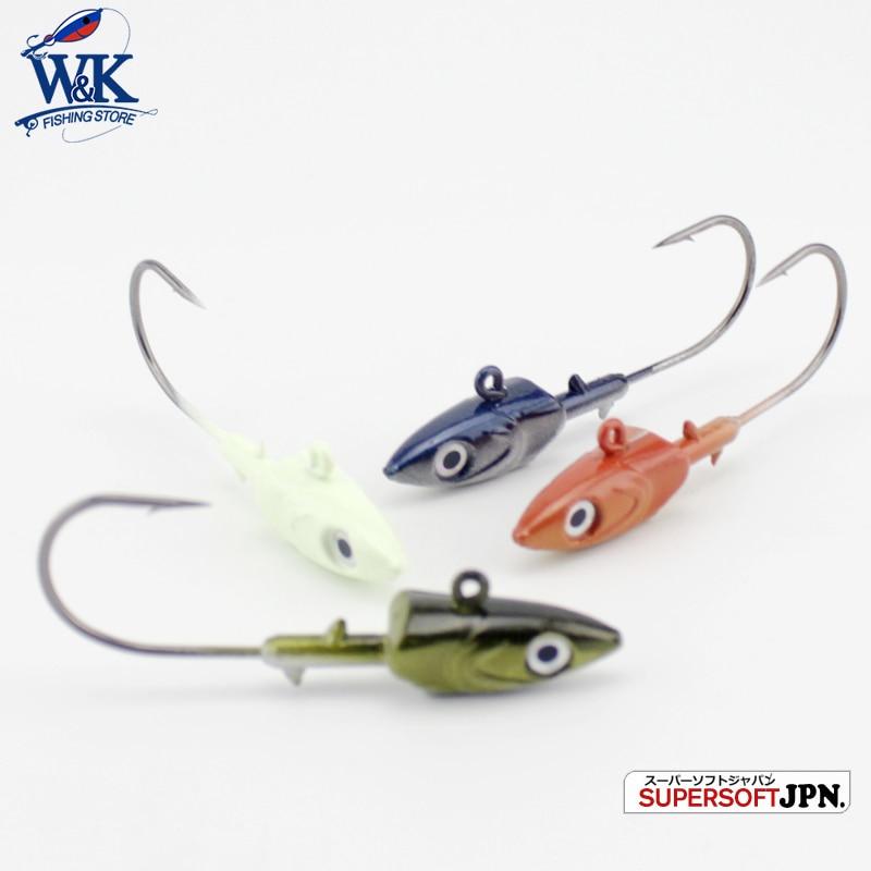 Wk Fishing Hook 20G 30G 40G Jig Head Hook For Soft Shad Lure 2Pcs/Lot Strong Jig-Jig Heads for Swimbaits-W&amp;K Official Store-20g SY JIG Head-Bargain Bait Box