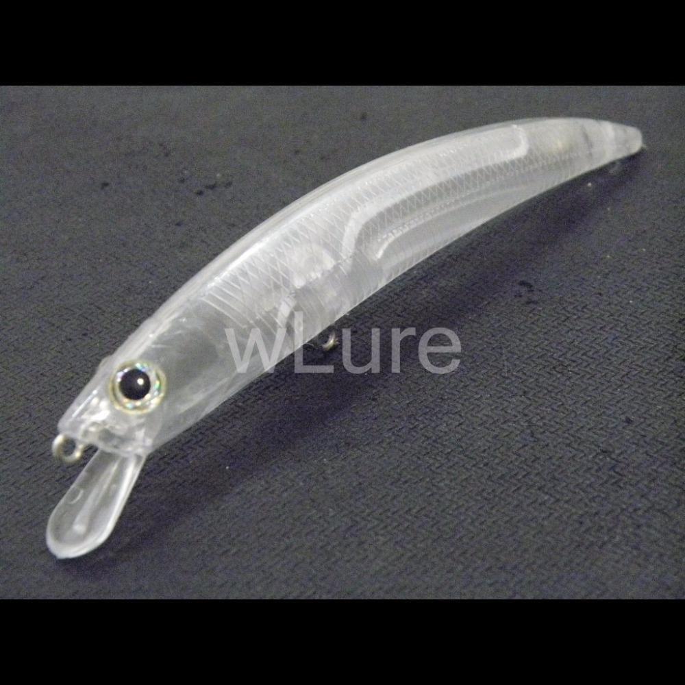 Wlure 10 Per Lot Fishing Lure Blank Unpainted Minnow Wide Wobble Casting Bait-Blank &amp; Unpainted Lures-wLure Official Store-Bargain Bait Box