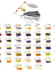 Wlure 15G 60 Strands Silicone Skirts 2 Colors Mixed Gold/Silver Spoons Spin In-wLure Official Store-SP101F1-Bargain Bait Box