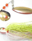 Wlure 15G 60 Strands Silicone Skirts 2 Colors Mixed Gold/Silver Spoons Spin In-wLure Official Store-SP101F5-Bargain Bait Box