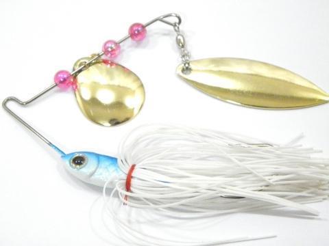 Wlure 15G 60 Strands Silicone Skirts 2 Colors Mixed Gold/Silver Spoons Spin In-wLure Official Store-SP101X209-Bargain Bait Box