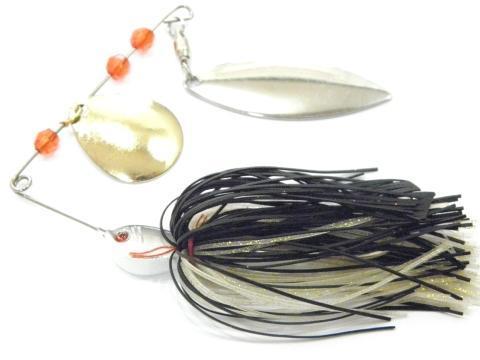 Wlure 15G 60 Strands Silicone Skirts 2 Colors Mixed Gold/Silver Spoons Spin In-wLure Official Store-SP101X219-Bargain Bait Box