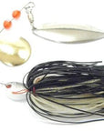 Wlure 15G 60 Strands Silicone Skirts 2 Colors Mixed Gold/Silver Spoons Spin In-wLure Official Store-SP101X219-Bargain Bait Box