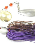 Wlure 15G 60 Strands Silicone Skirts 2 Colors Mixed Gold/Silver Spoons Spin In-wLure Official Store-SP101X223-Bargain Bait Box