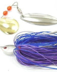 Wlure 15G 60 Strands Silicone Skirts 2 Colors Mixed Gold/Silver Spoons Spin In-wLure Official Store-SP101X226-Bargain Bait Box