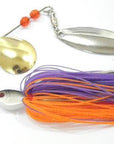 Wlure 15G 60 Strands Silicone Skirts 2 Colors Mixed Gold/Silver Spoons Spin In-wLure Official Store-SP101X227-Bargain Bait Box
