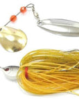 Wlure 15G 60 Strands Silicone Skirts 2 Colors Mixed Gold/Silver Spoons Spin In-wLure Official Store-SP101X245-Bargain Bait Box