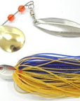 Wlure 15G 60 Strands Silicone Skirts 2 Colors Mixed Gold/Silver Spoons Spin In-wLure Official Store-SP101X256-Bargain Bait Box