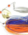 Wlure 15G 60 Strands Silicone Skirts 2 Colors Mixed Gold/Silver Spoons Spin In-wLure Official Store-SP101X267-Bargain Bait Box