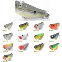 Wlure 5.1Cm 7.8G Small Size Popper With Red Mouth Twitch Lure #8 Hooks Assort-wLure Official Store-T620X1-Bargain Bait Box