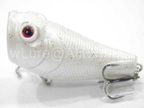Wlure 5.1Cm 7.8G Small Size Popper With Red Mouth Twitch Lure #8 Hooks Assort-wLure Official Store-T620X19-Bargain Bait Box