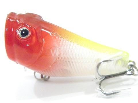 Wlure 5.1Cm 7.8G Small Size Popper With Red Mouth Twitch Lure #8 Hooks Assort-wLure Official Store-T620X3414-Bargain Bait Box