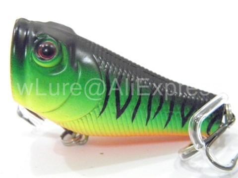 Wlure 5.1Cm 7.8G Small Size Popper With Red Mouth Twitch Lure #8 Hooks Assort-wLure Official Store-T620X39-Bargain Bait Box