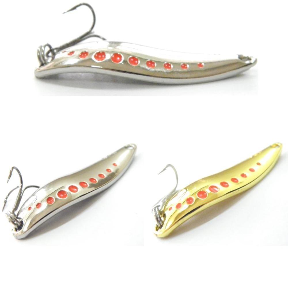 Wlure 7G 10G 15G 20G Silver Gold Plating Metal Spoon Mustad Hooks Retail-wLure Official Store-Silver 7g-Bargain Bait Box