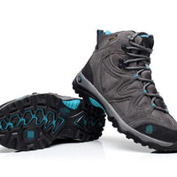 Women Autumn Winter Outdoor Hiking Shoes Ladies Genuine Leather Breathable-SportsTalent Store-Sky Blue-39.5-Bargain Bait Box