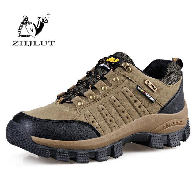 Women Men Outdoor Hiking Shoes Waterproof Hunting Trekking Athletic Breathable-ZIMNIE Sneakers Store-Khaki Yellow-5-Bargain Bait Box