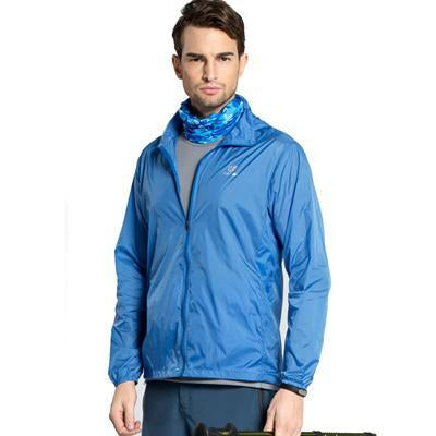 Women Men Spring Summer Outdoor Sport Ultra Thin Skin Jacket Windbreaker-Mountainskin Outdoor-Men Blue-S-Bargain Bait Box