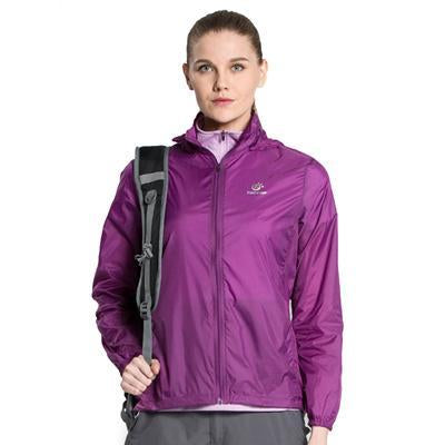 Women Men Spring Summer Outdoor Sport Ultra Thin Skin Jacket Windbreaker-Mountainskin Outdoor-Women Purple-S-Bargain Bait Box