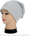 Women Men Unisex Slouch Knit Cap Beanie Baggy Hat Ski Crochet Skullies Beanies-Beanies-Bargain Bait Box-Gray-Bargain Bait Box