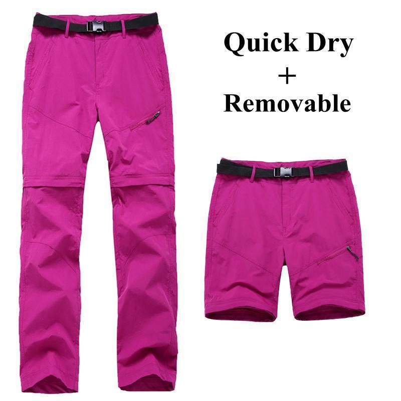 Women Quick Dry Removable Pants Spring Summer Hiking Pants Brand Sport-fishing pants-Mountainskin Outdoor-Women Blue Pants-S-Bargain Bait Box