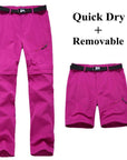 Women Quick Dry Removable Pants Spring Summer Hiking Pants Brand Sport-fishing pants-Mountainskin Outdoor-Women Blue Pants-S-Bargain Bait Box