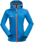 Women Softshell Hiking Jackets Outdoor Camping Escalada Coats Thermal-Mountainskin Outdoor-Orange-S-Bargain Bait Box