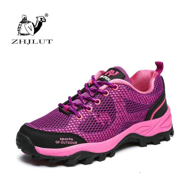 Women Spring/Summer Breathable Mesh Woman Outdoor Shoes High Quality Brand Shoes-ZIMNIE Sneakers Store-Purple Fuchsia-7-Bargain Bait Box