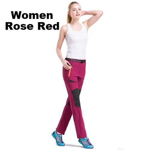 Women Summer Autumn Quick Dry Breathable Elastic Hiking Camping Trekking Pants-Classic Canon Store-Women Rose Red-M-Bargain Bait Box