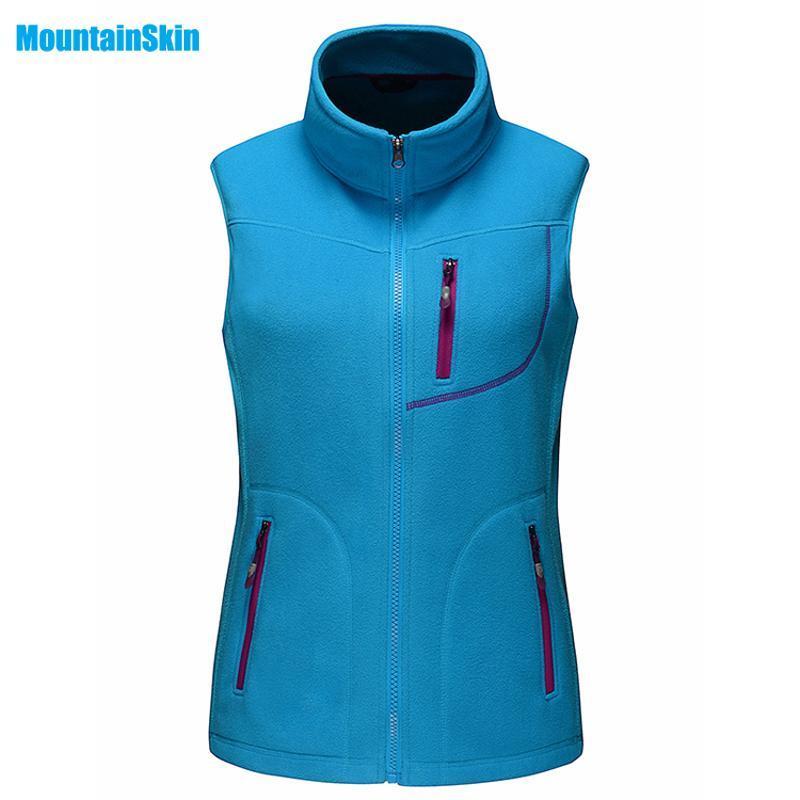 Women'S Vest Winter Fleece Softshell Sleeveless Jackets Outdoor Sports-HO Outdoor Store-Blue-M-Bargain Bait Box