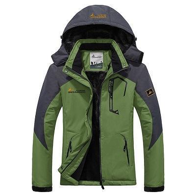 Women'S Winter Inner Fleece Waterproof Jacket Outdoor Sport Brand Coats-Mountainskin Outdoor-Grass Green-Asian Size M-Bargain Bait Box