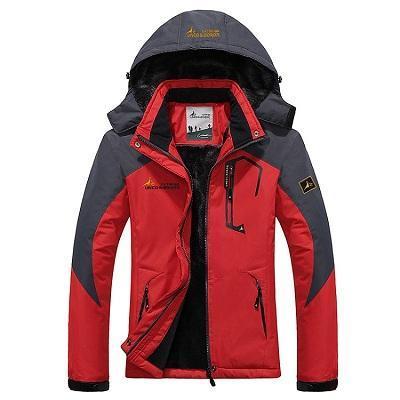 Women'S Winter Inner Fleece Waterproof Jacket Outdoor Sport Brand Coats-Mountainskin Outdoor-Red-Asian Size M-Bargain Bait Box
