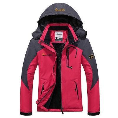 Women'S Winter Inner Fleece Waterproof Jacket Outdoor Sport Brand Coats-Mountainskin Outdoor-Rose-Asian Size M-Bargain Bait Box