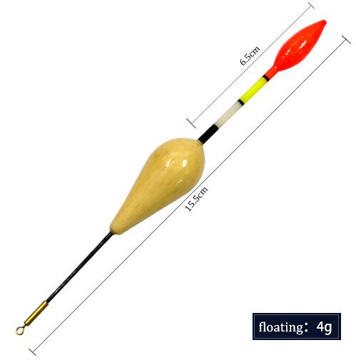 Wood Fishing Floats-Fishing Floats-Bargain Bait Box-yellow 4g 10pcs-Bargain Bait Box