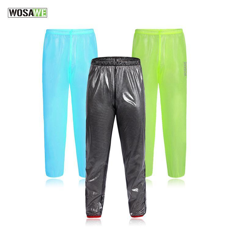 Wosawe Sport Rain Pants Bike Bicycle Running Waterproof Windproof Pants Trousers-Rain Pants-Bargain Bait Box-black-L-Bargain Bait Box