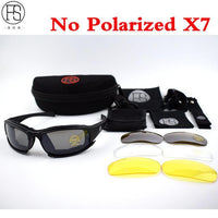X7 C5 Polarized Military Sunglasses Airsoft Tactical Shooting Glasses Uv400-Guangzhou Falcon Outdoor Trade Co.,Ltd-X7 Not Polarized-Bargain Bait Box