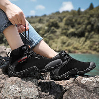 Xiang Guan Man High Top Brand Hiking Shoes Outdoor Boots Hiking Trekking-XIANGGUAN Official Store-N82287 men grey-6.5-Bargain Bait Box