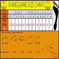 Xiang Guan Man Hiking Shoes Men Waterproof Trekking Boot Medium Cut Black-MR .GUO Store-Black-7-Bargain Bait Box