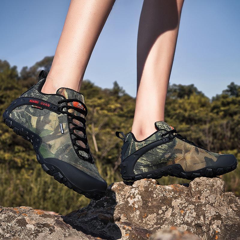 Xiang Guan Man Hiking Shoes Men Waterproof Trekking Boots Black Camouflage Sport-MR .GUO Store-Desert Camouflage-4-Bargain Bait Box