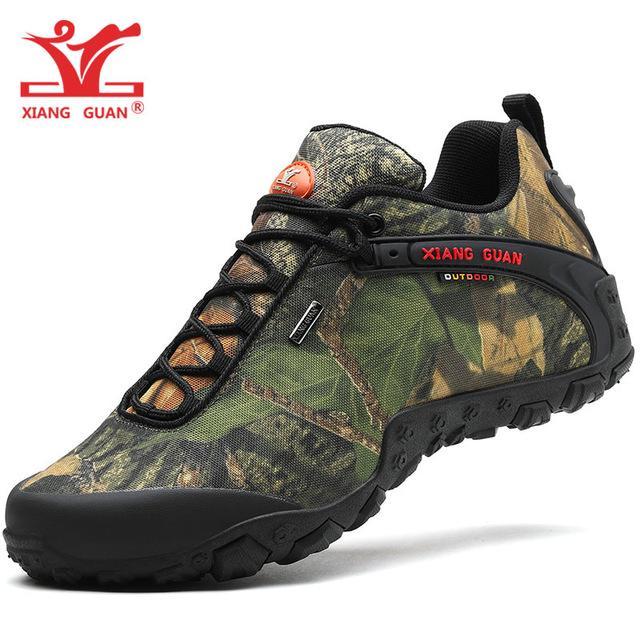Xiang Guan Man Hiking Shoes Men Waterproof Trekking Boots Black Camouflage Sport-MR .GUO Store-Desert Camouflage-4-Bargain Bait Box