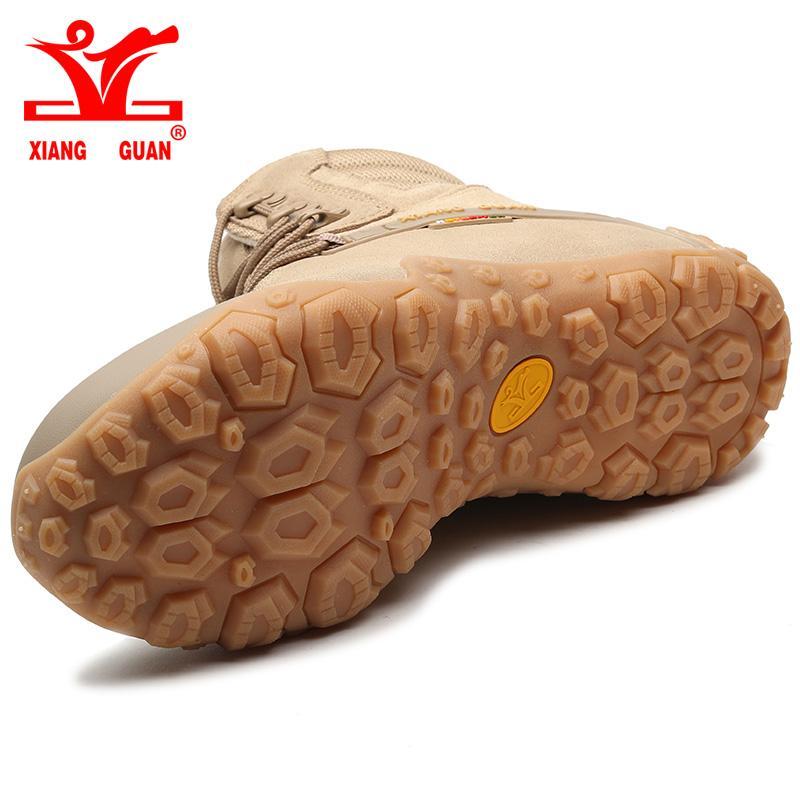 Xiang Guan Sports Tactical Men Boots Wear-Resistant Camping Sneakers Black-XIANGGUAN Official Store-N86991 Black-4-Bargain Bait Box