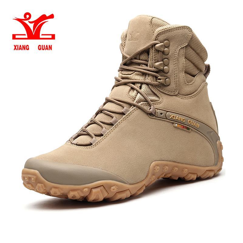 Xiang Guan Sports Tactical Men Boots Wear-Resistant Camping Sneakers Black-XIANGGUAN Official Store-N86991 Black-4-Bargain Bait Box
