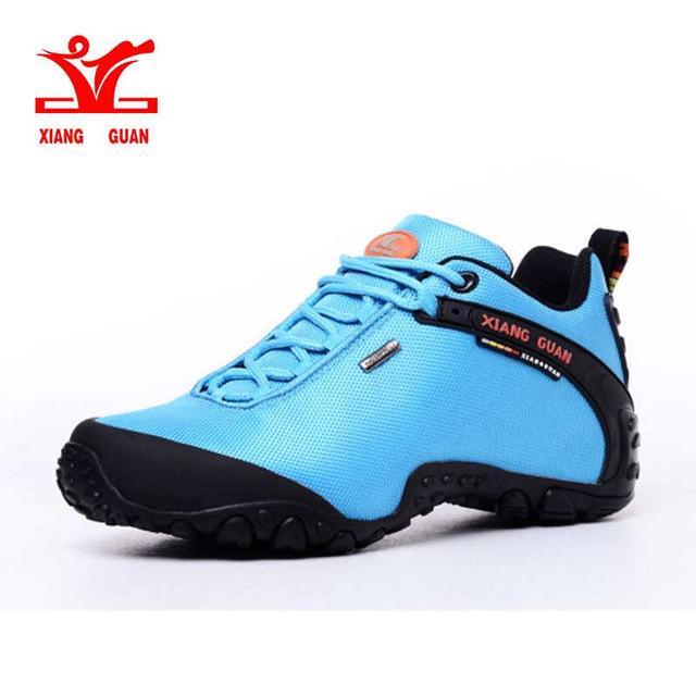 Xiang Guan Woman Hiking Shoes Athletic Trekking Boots Red Zapatillas Sports-XIANGGUAN Official Store-81283 women blue-4-Bargain Bait Box