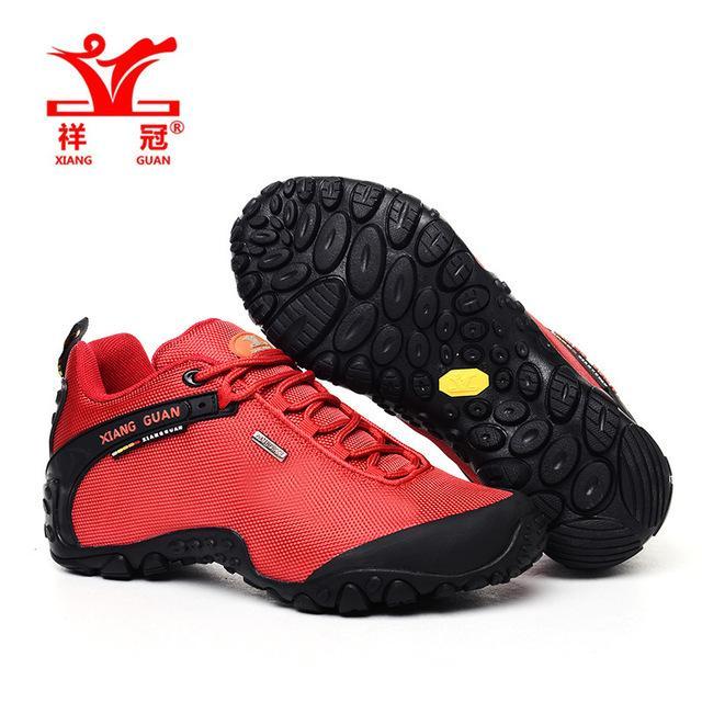 Xiang Guan Woman Hiking Shoes Women Athletic Trekking Boots Red Zapatillas-MR .GUO Store-Red-4-Bargain Bait Box