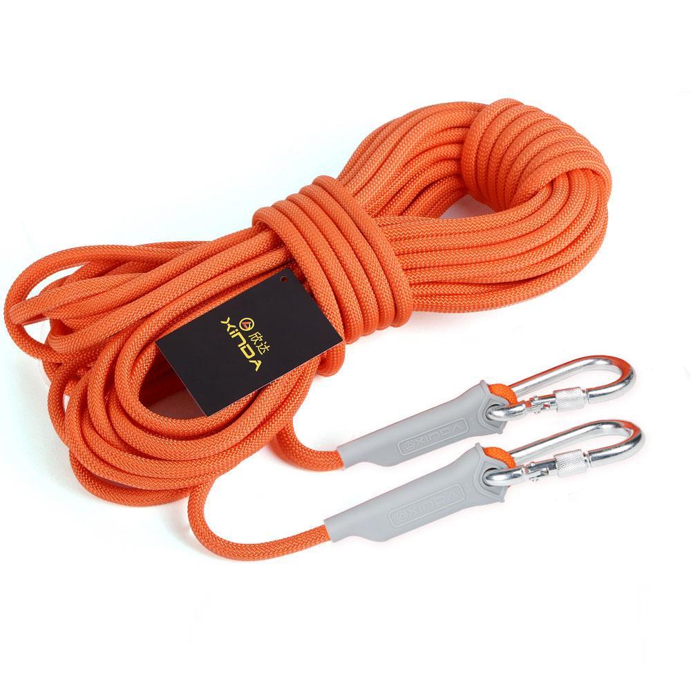 Xinda 10M Professional Rock Climbing Cord Outdoor Hiking Accessories Rope-xinda Outdoors Official Store-Orange-10meter-Bargain Bait Box